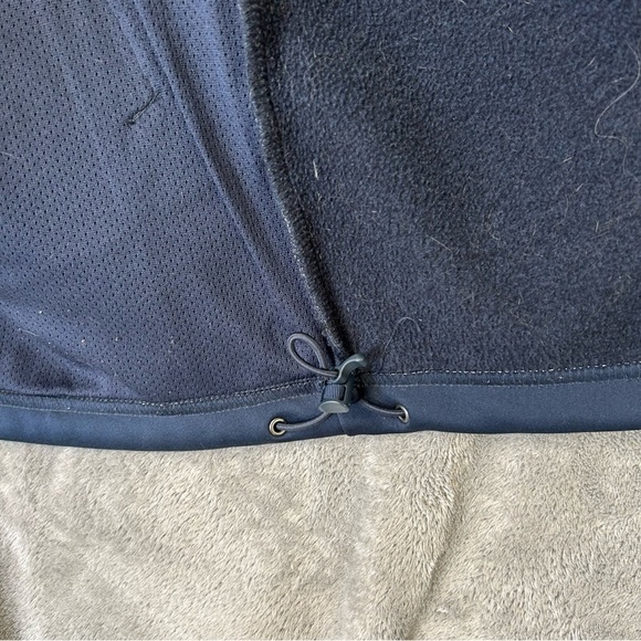 North Face Jacket Apex Windwall Soft Shell Fleece Lined Full Zip Small Navy Blue - Picture 9 of 11